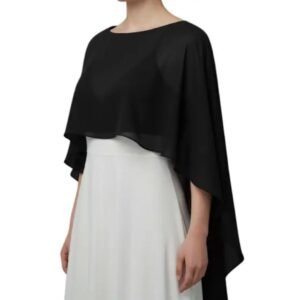 echarpe feminina elegante em chiffon leve para festa luxo