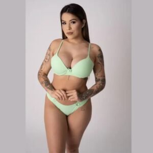 Conforto e Elegância no Conjunto Paradaise Verde em Microfibra