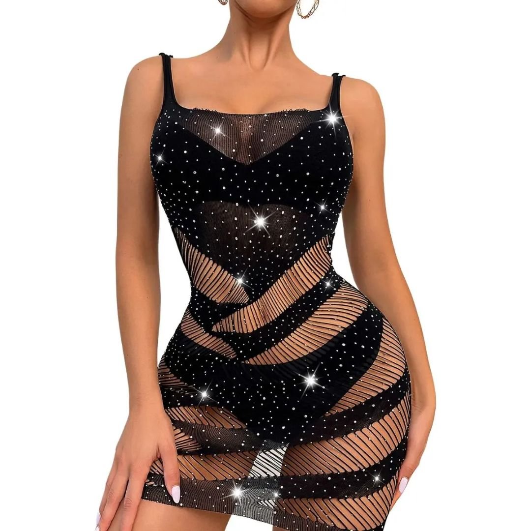 Mini Vestido Lingerie Luxo que Valoriza Seu Corpo com Elegância