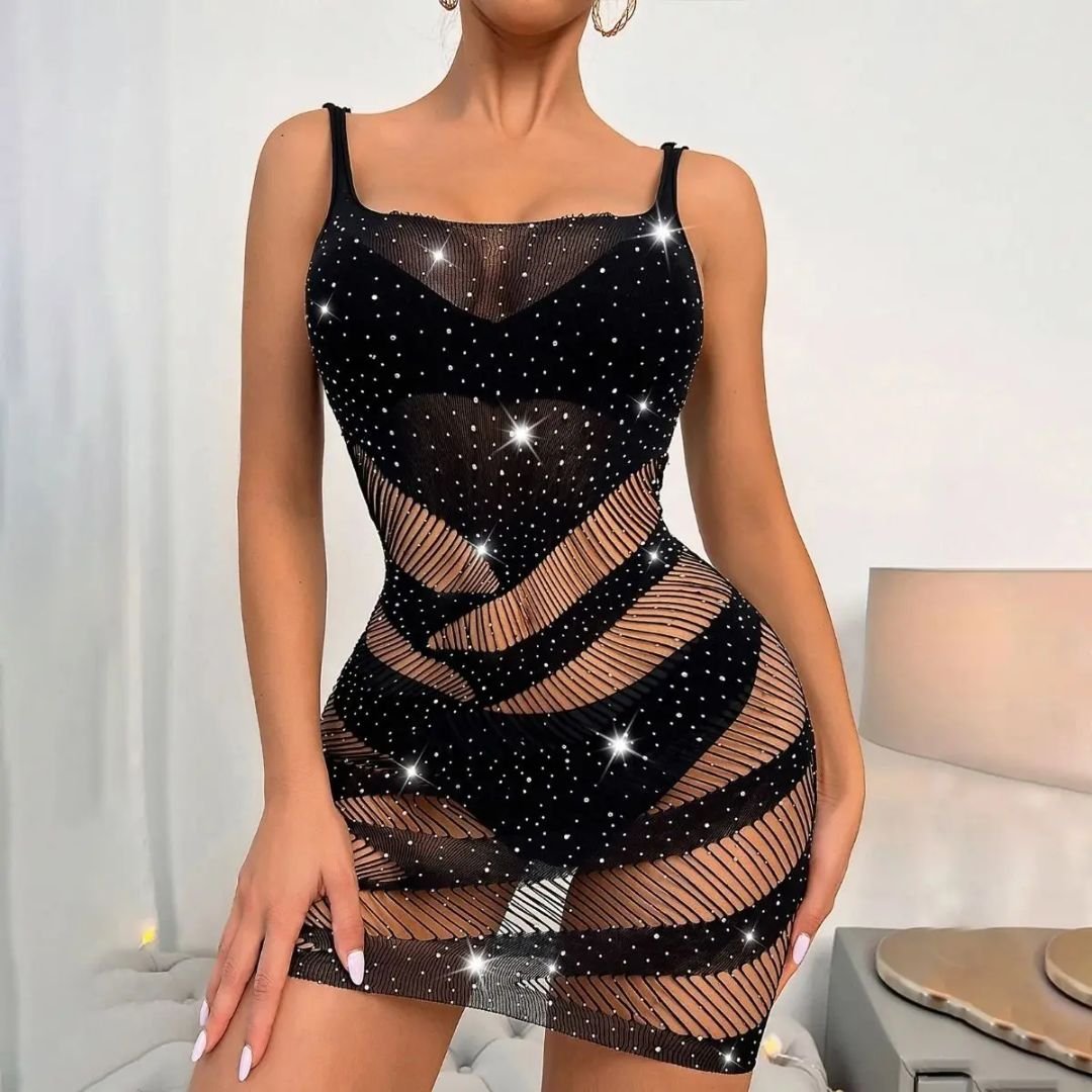 Mini Vestido Lingerie Luxo que Valoriza Seu Corpo com Elegância - Imagem 5