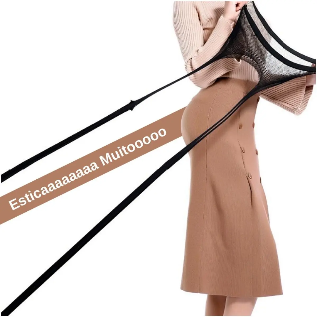 Lingerie Macacão Arrastão Noiva Sensual Com Alças Sexy - Imagem 8