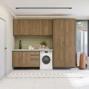 Organize sua Lavanderia com Elegância e Máximo Espaço