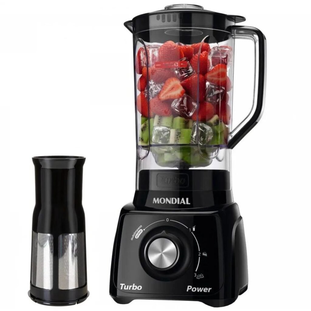 Liquidificador Mondial Turbo Power: potência e praticidade diária