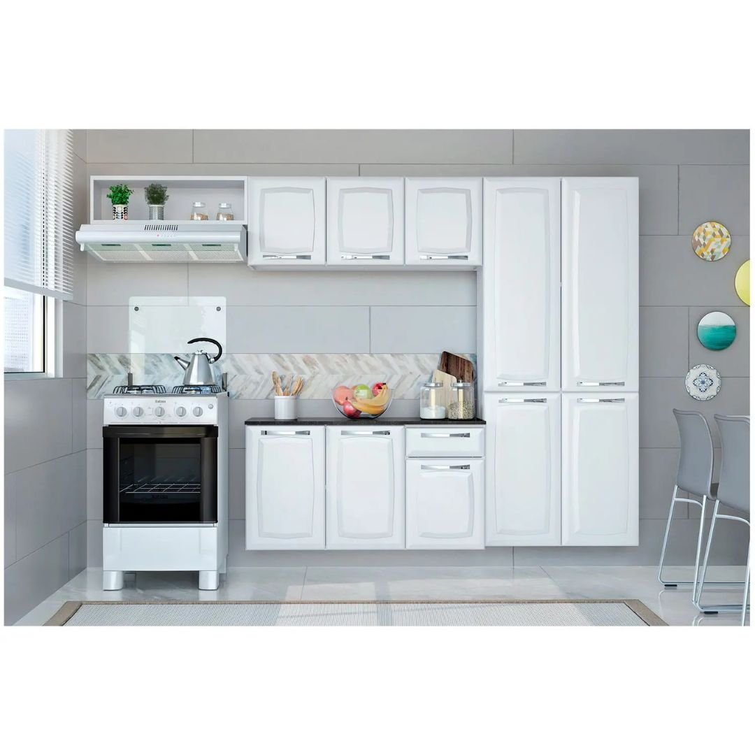 Armário de Cozinha Compacto Itatiaia Amanda: Organização e Estilo