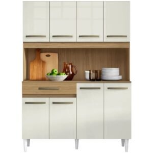 Mais Espaço e Organização com o Armário Compacto Cleo 8 Portas