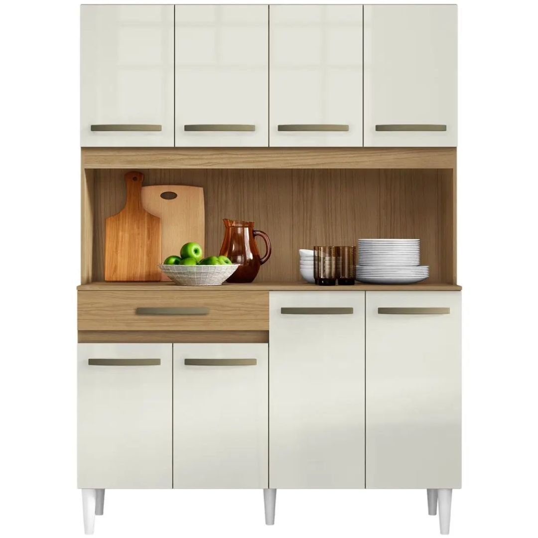 Mais Espaço e Organização com o Armário Compacto Cleo 8 Portas