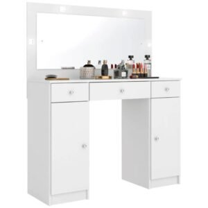 Organize-se com Elegância: Penteadeira Camarim com LED