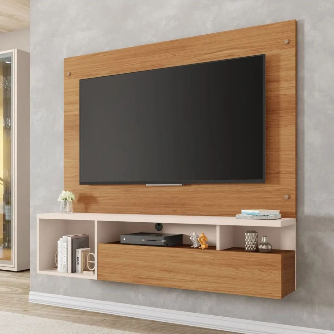 Painel para TV até 55'' que valoriza e organiza sua sala - Imagem 2