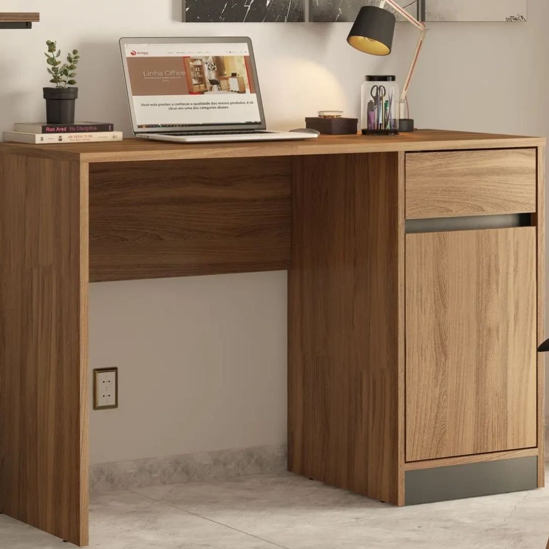 Escrivaninha Demóbile Office que organiza e valoriza seu espaço - Imagem 2