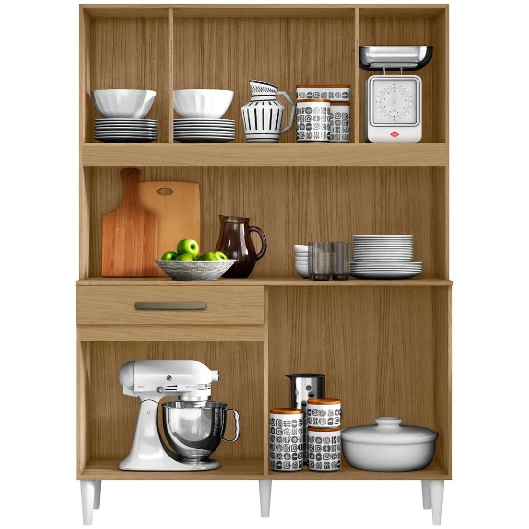 Mais Espaço e Organização com o Armário Compacto Cleo 8 Portas - Imagem 3