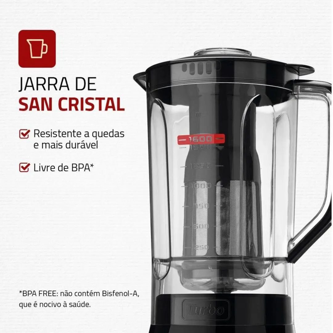Liquidificador Mondial Turbo Power: potência e praticidade diária - Imagem 4