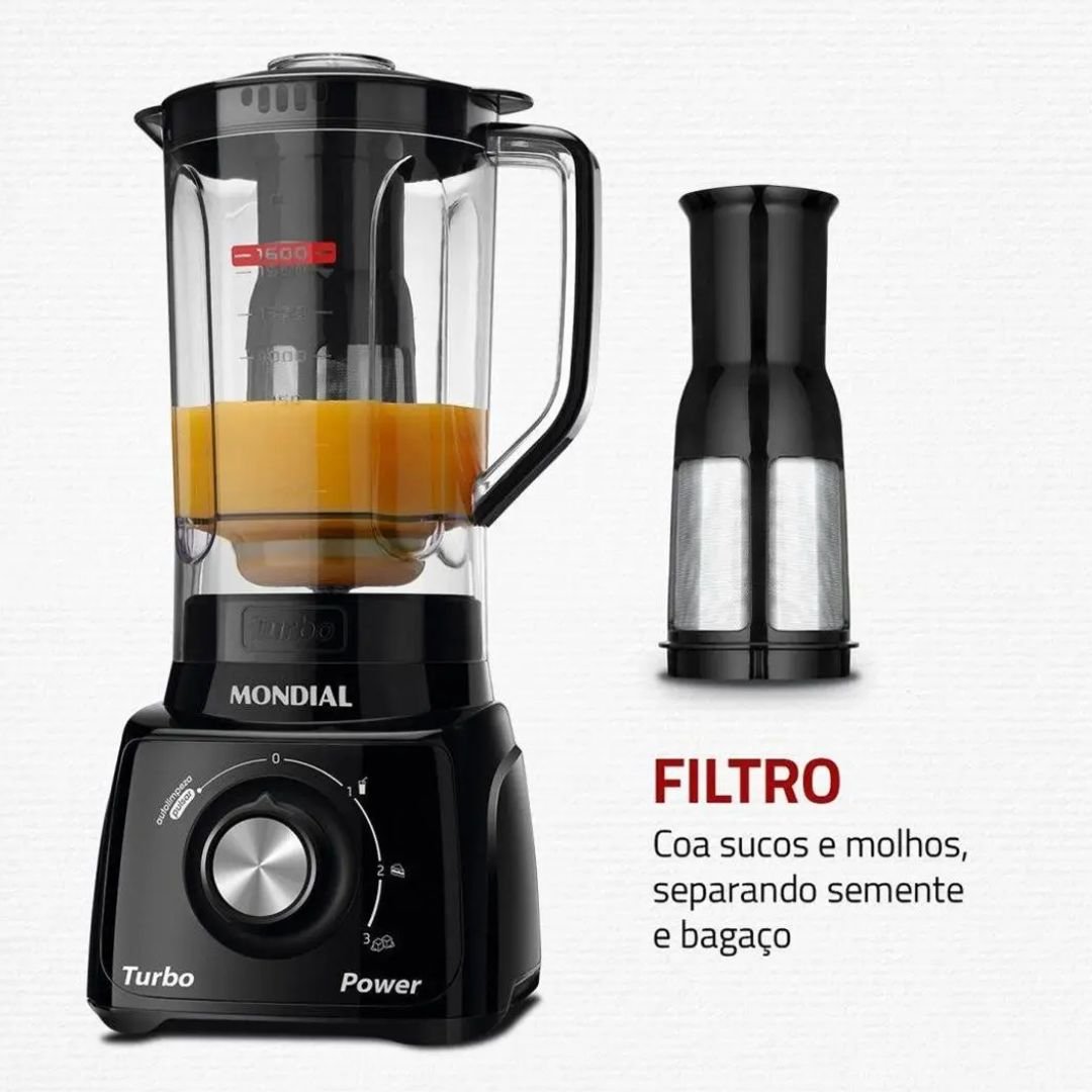 Liquidificador Mondial Turbo Power: potência e praticidade diária - Imagem 5