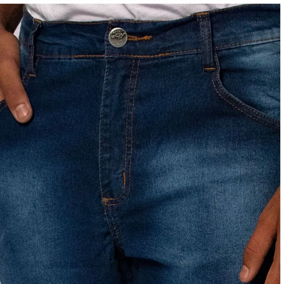 Kit com 2 Calças Jeans Masculinas Tradicionais e Confortáveis - Imagem 5