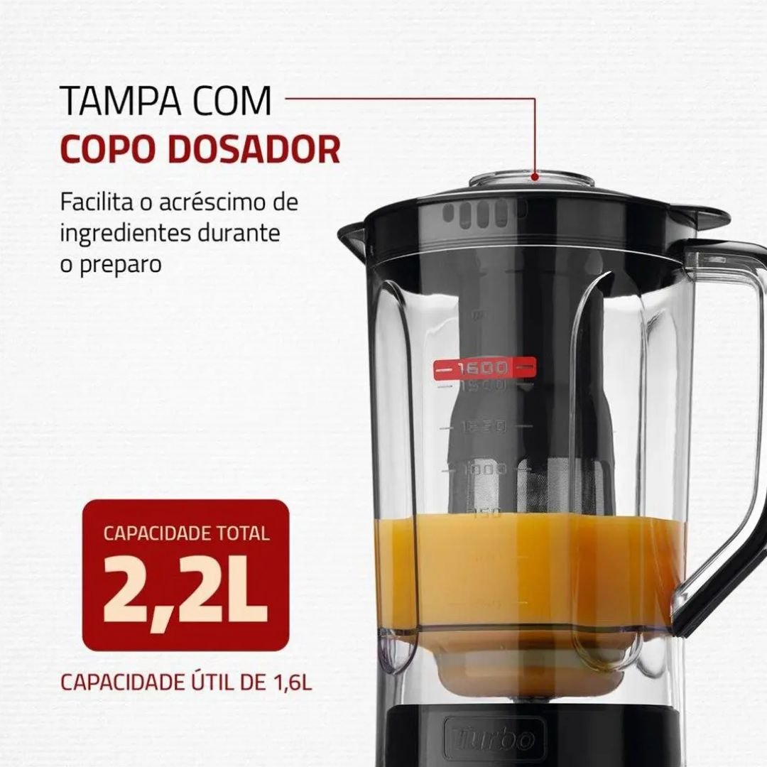 Liquidificador Mondial Turbo Power: potência e praticidade diária - Imagem 6