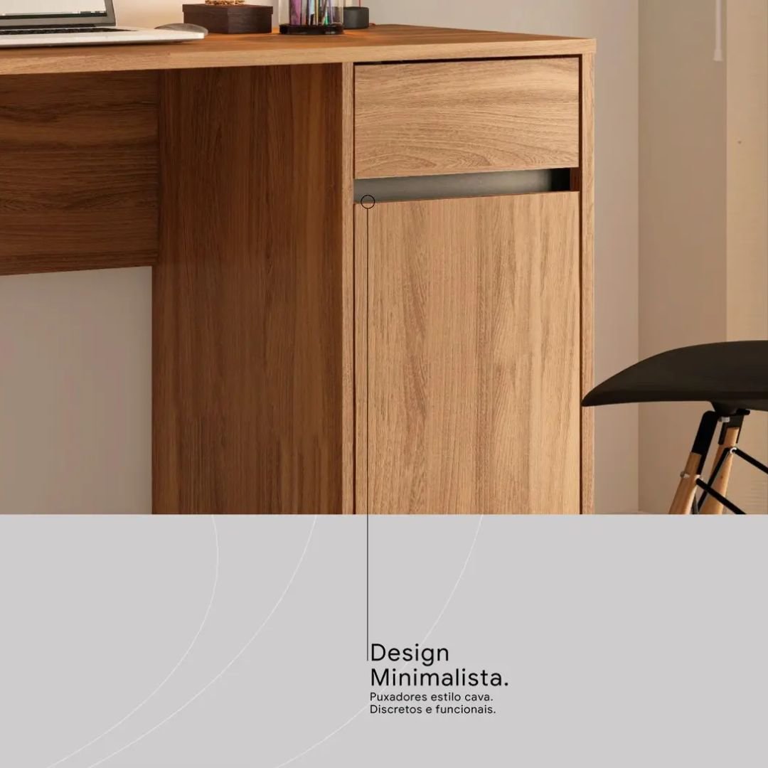 Escrivaninha Demóbile Office que organiza e valoriza seu espaço - Imagem 6