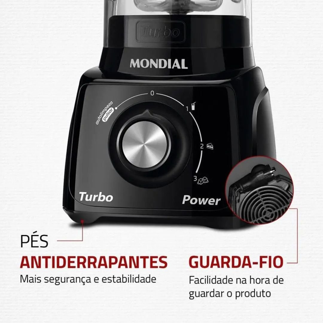 Liquidificador Mondial Turbo Power: potência e praticidade diária - Imagem 8