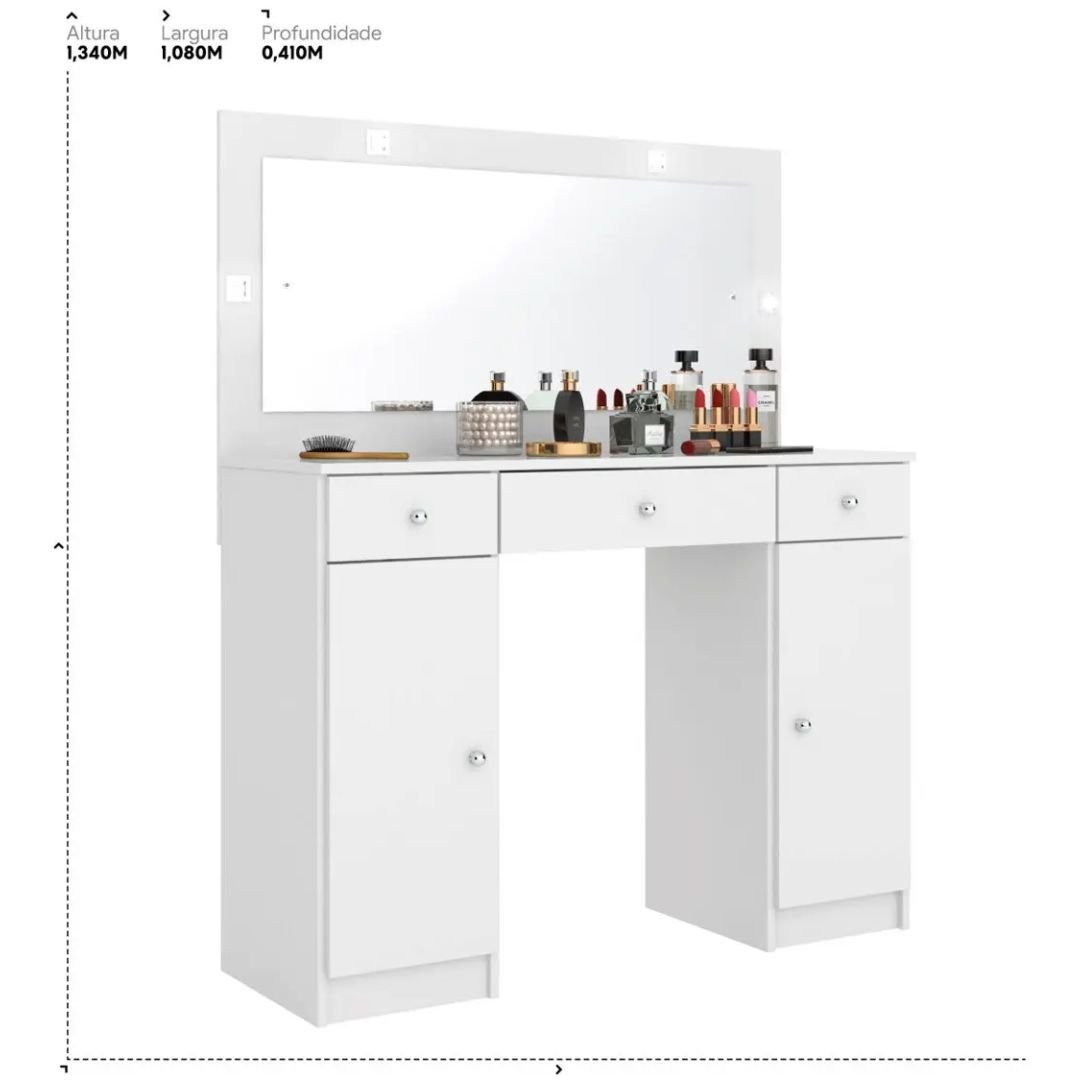 Organize-se com Elegância: Penteadeira Camarim com LED - Imagem 8