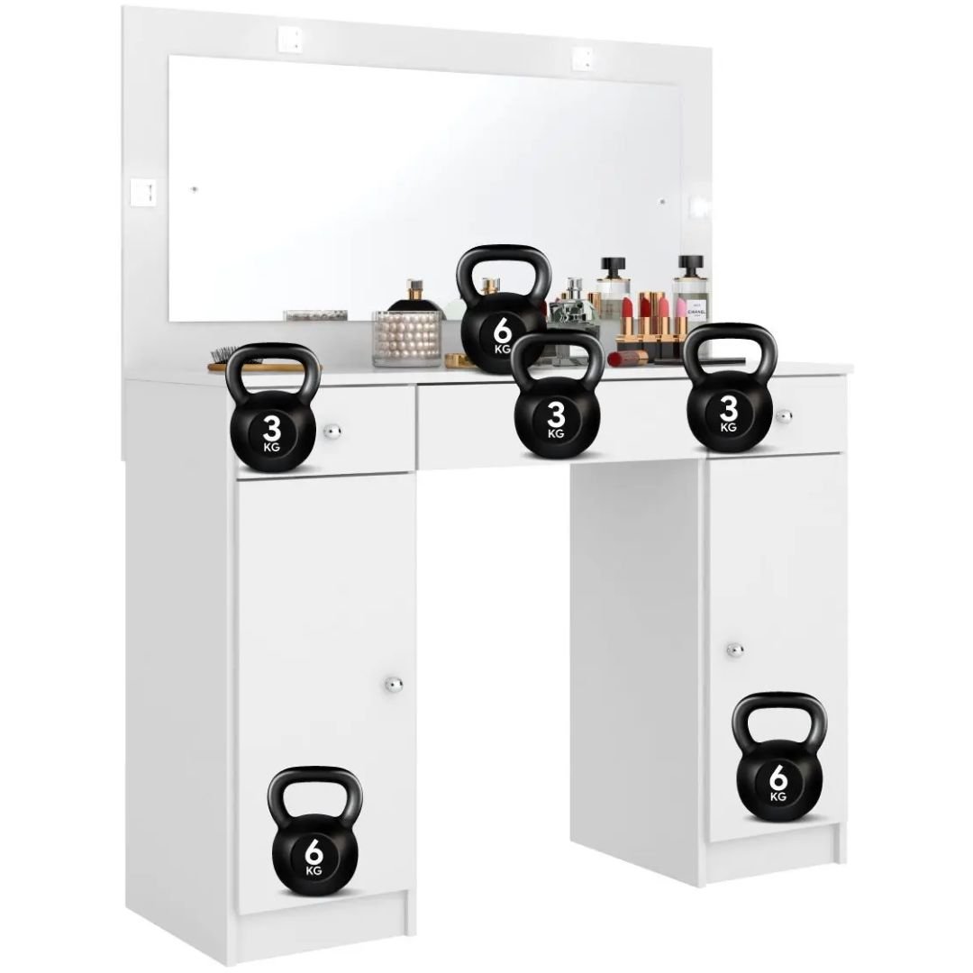 Organize-se com Elegância: Penteadeira Camarim com LED - Imagem 9