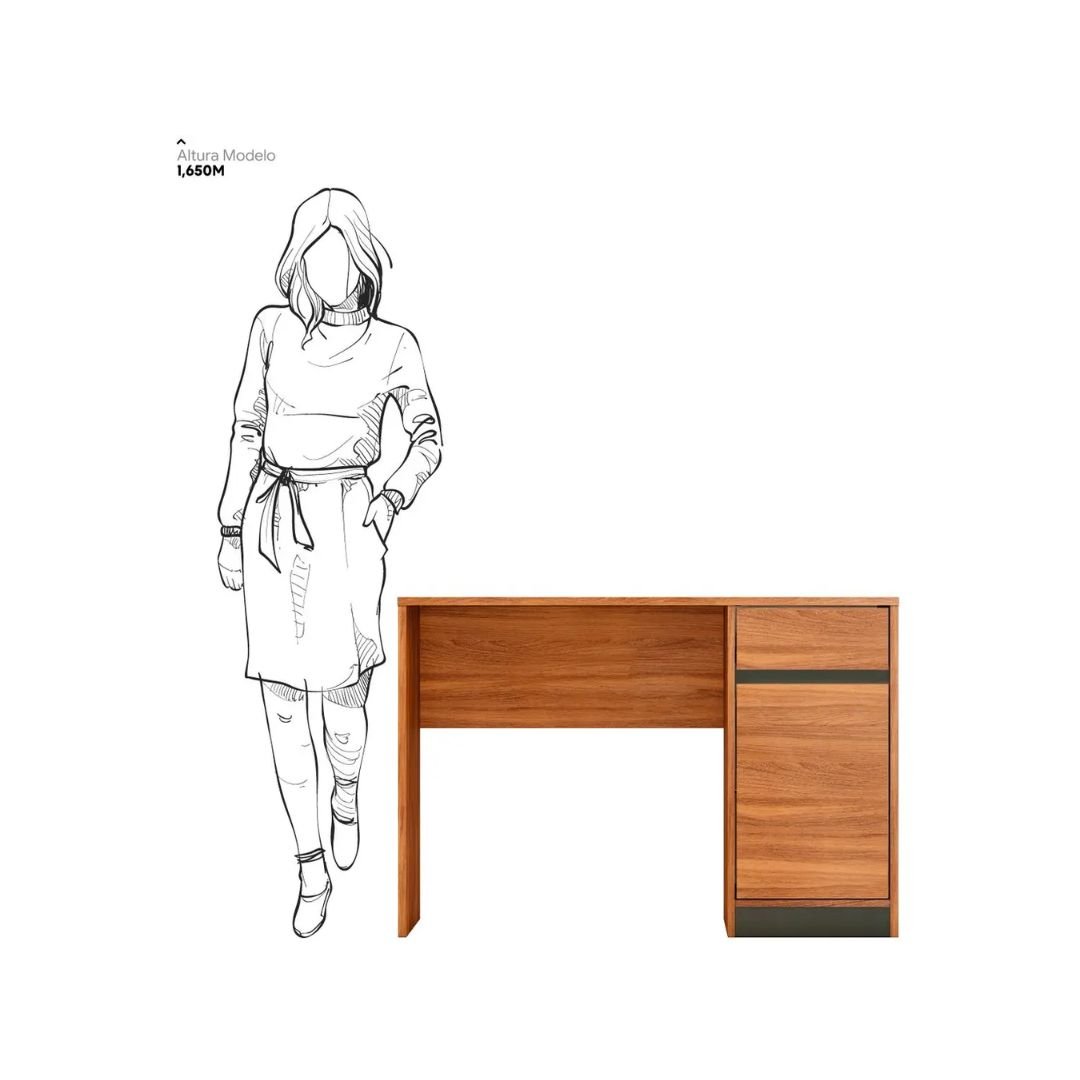 Escrivaninha Demóbile Office que organiza e valoriza seu espaço - Imagem 9