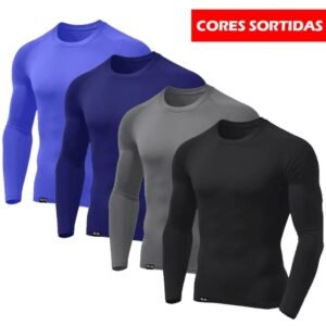 Kit 4 Camisetas Masculinas UV: Frescor, Proteção e Conforto