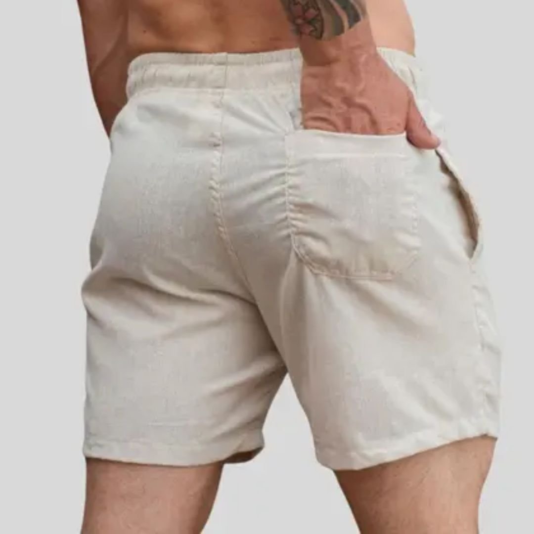 Kit 2 Shorts Masculino Linho Elegância e Conforto - Imagem 2