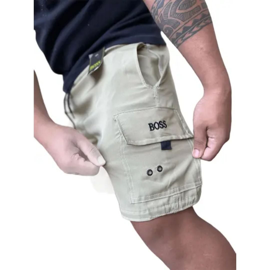 Kit 2 Shorts Cargo Masculino em Elastano Confortável - Imagem 4