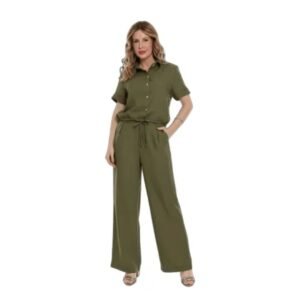 Conjunto Elegante em Duna Twill para Estilo e Conforto Diário