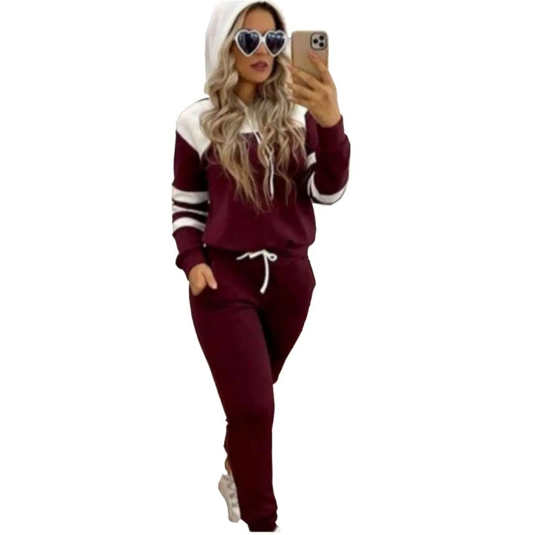 Conjunto Moletom Feminino Marsala: Conforto e Estilo no Inverno