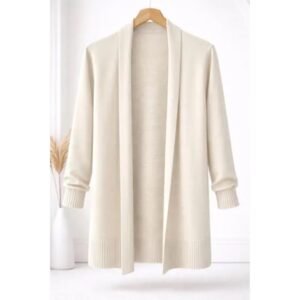 Cardigan Longo em Tricot: Elegância e Conforto para Todo Dia
