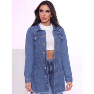 Jaqueta Parka Jeans Longa: Elegância e Conforto em Qualquer Estação