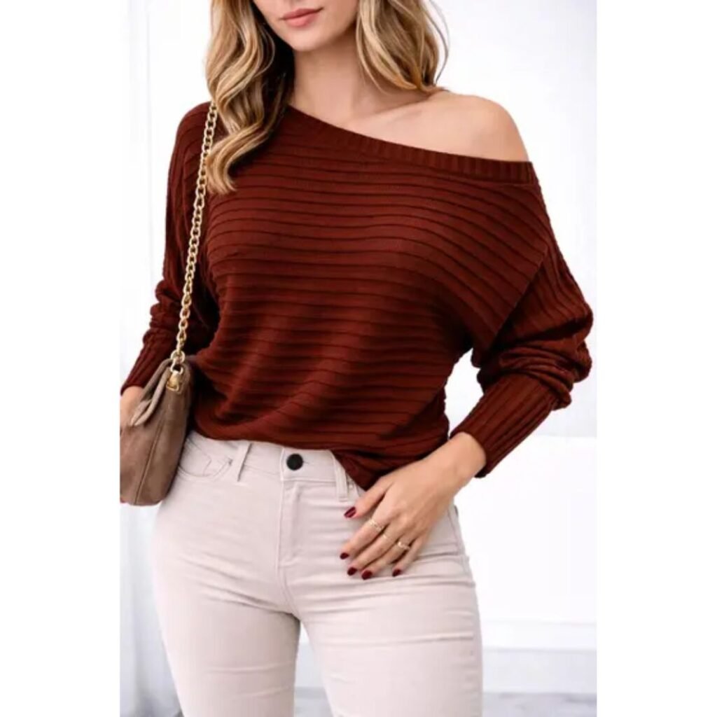 Blusa Oversized de Tricot que Une Conforto e Estilo no Inverno