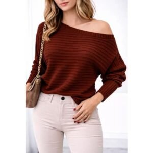 Blusa Oversized de Tricot que Une Conforto e Estilo no Inverno
