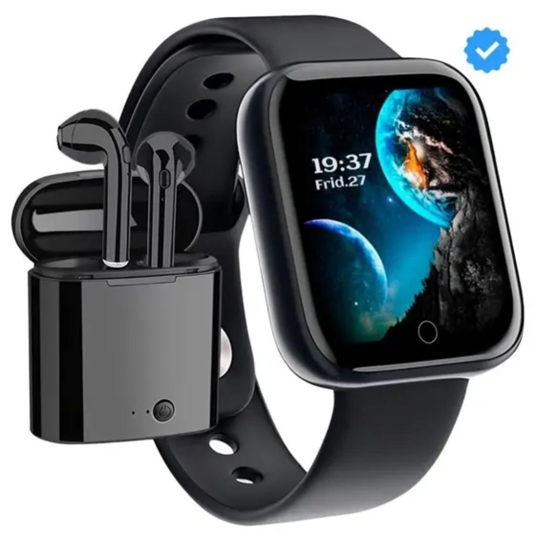 Fone Bluetooth TWS + Smartwatch Y8: Mais Liberdade no Seu Dia
