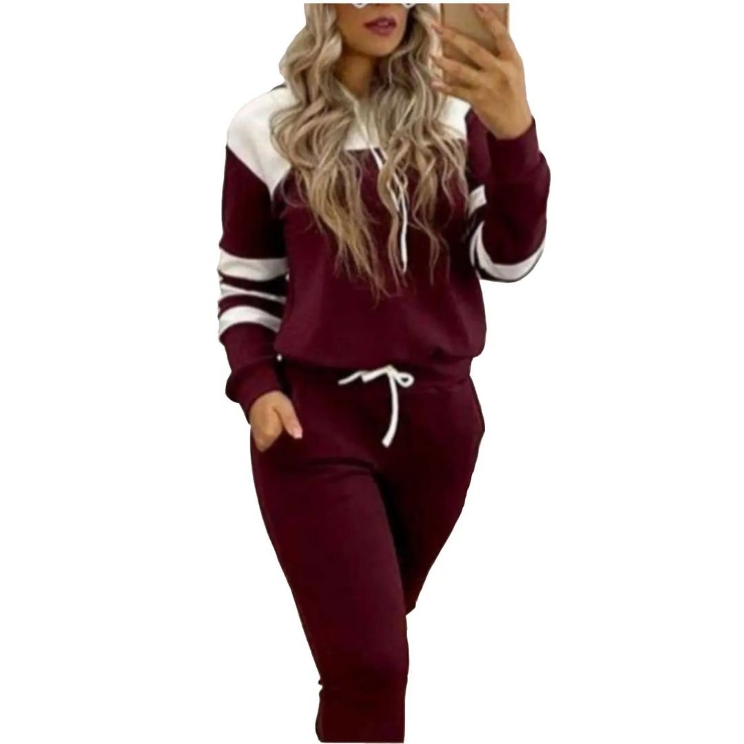Conjunto Moletom Feminino Marsala: Conforto e Estilo no Inverno - Imagem 2
