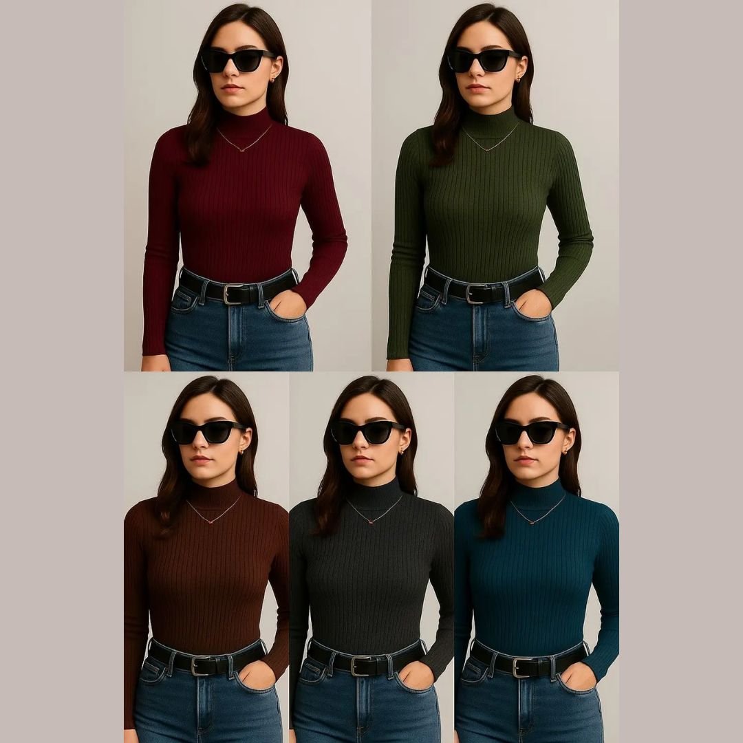 Kit 5 Blusas Femininas Cacharrel para Elegância e Conforto Diário - Imagem 2