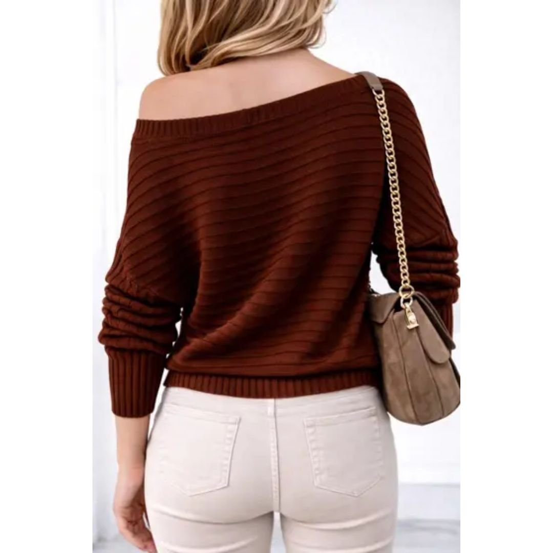 Blusa Oversized de Tricot que Une Conforto e Estilo no Inverno - Imagem 2