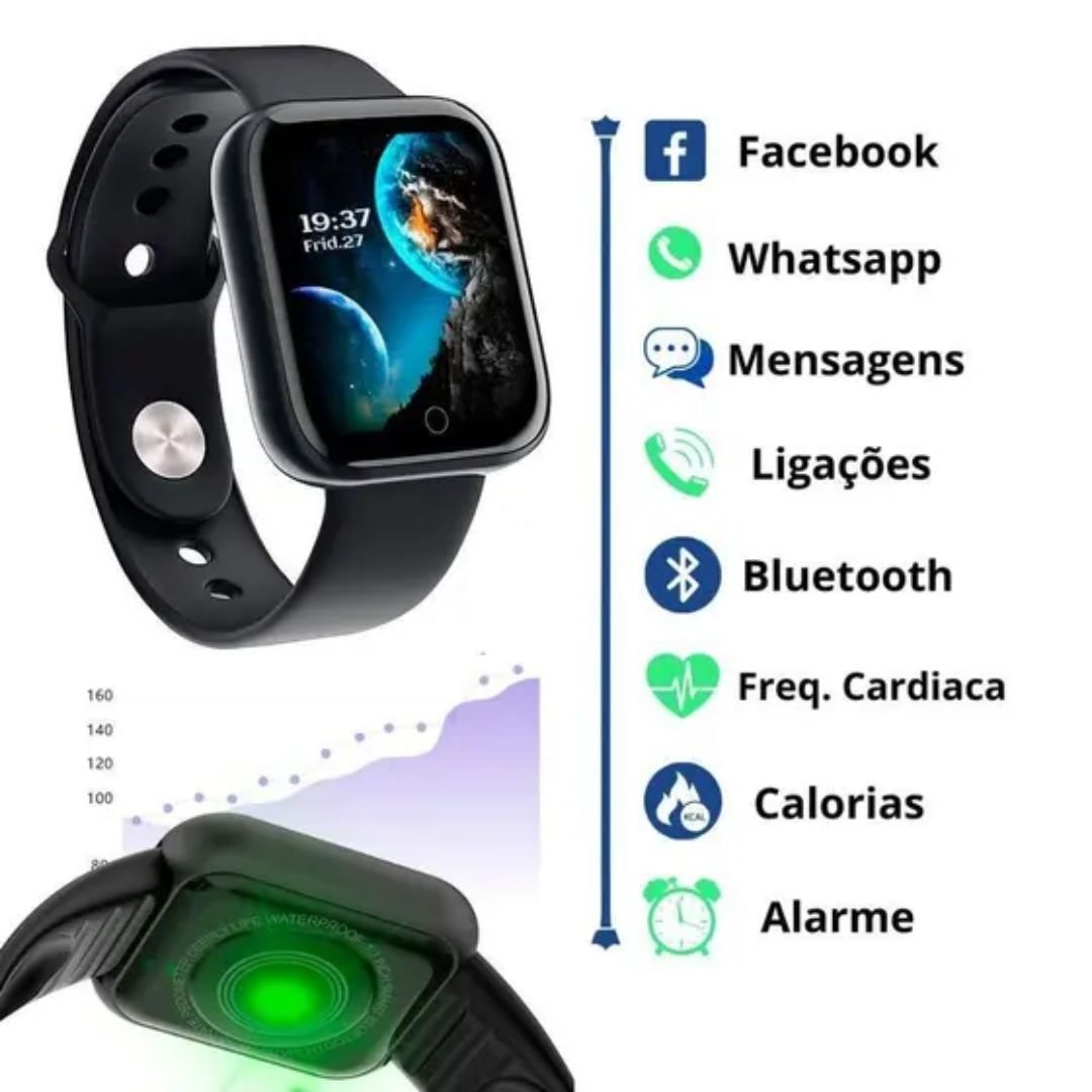 Fone Bluetooth TWS + Smartwatch Y8: Mais Liberdade no Seu Dia - Imagem 2