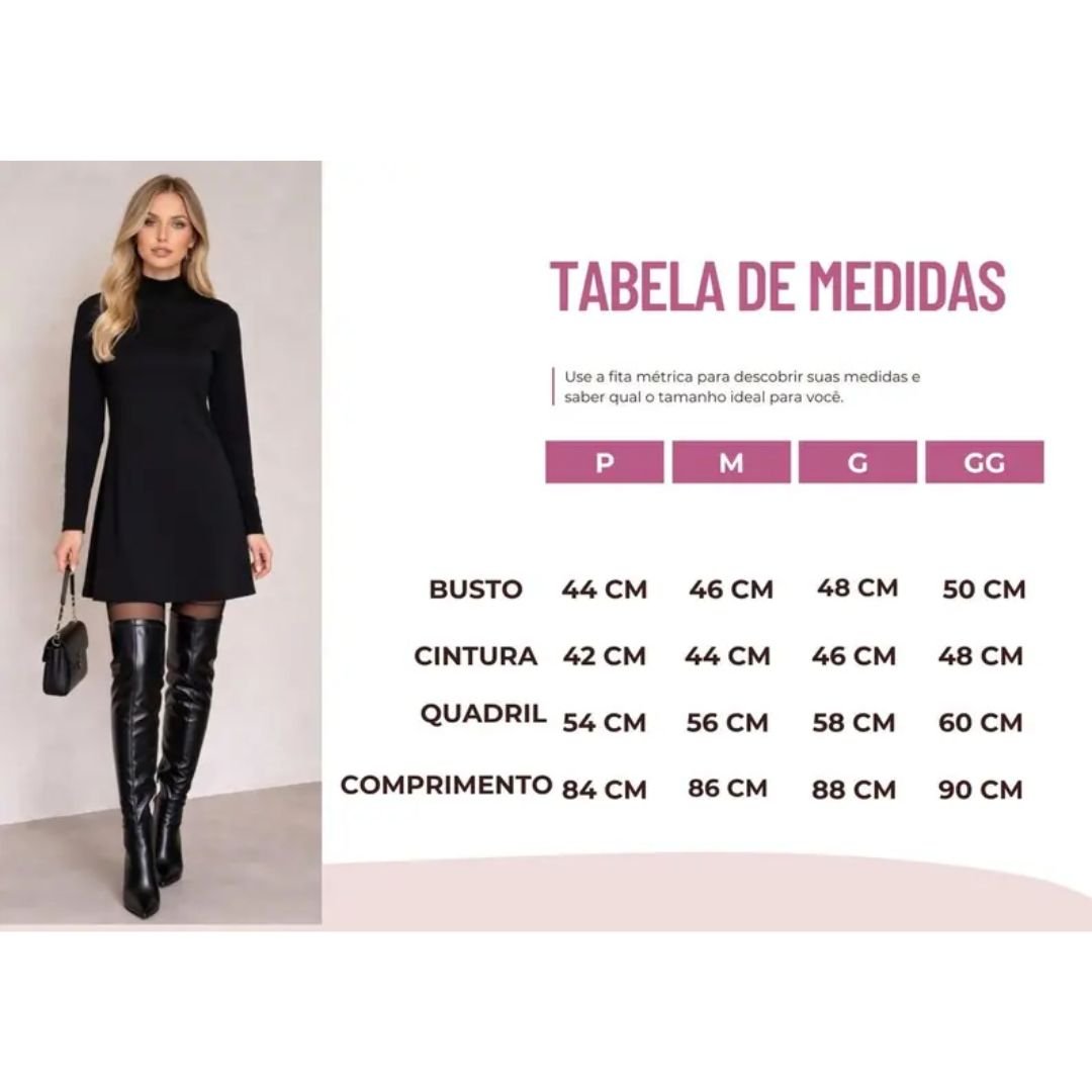 Vestido Gola Alta Evasê: Elegância e Conforto em Qualquer Ocasião - Imagem 4