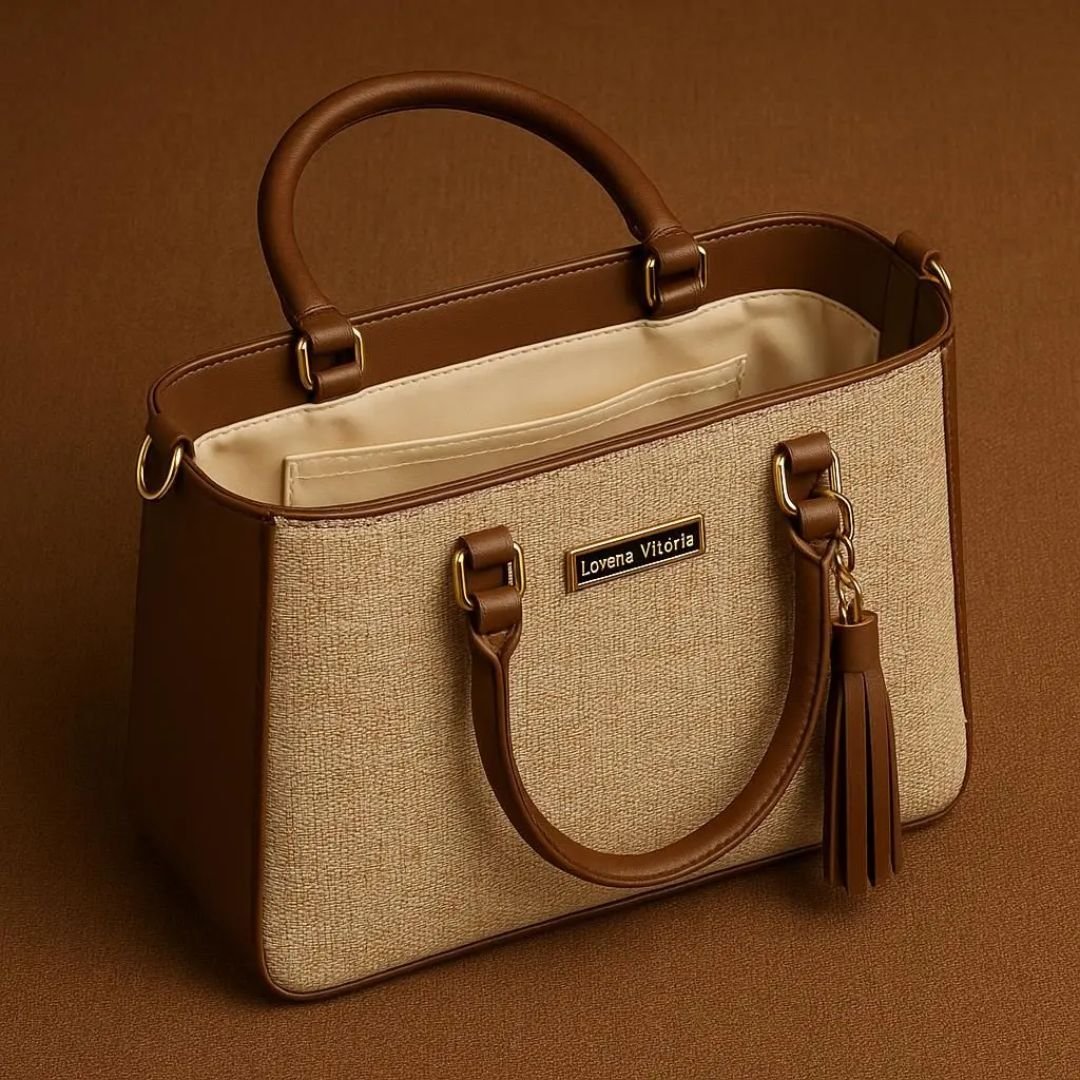 Bolsa Lorena Vitória em estilo palha: uma opção versátil para quem prioriza visual e praticidade - Imagem 2