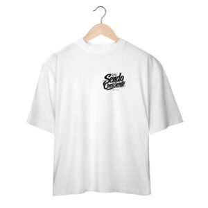 Camiseta Oversized — Sendo Consciente — Dúvida não me Define2